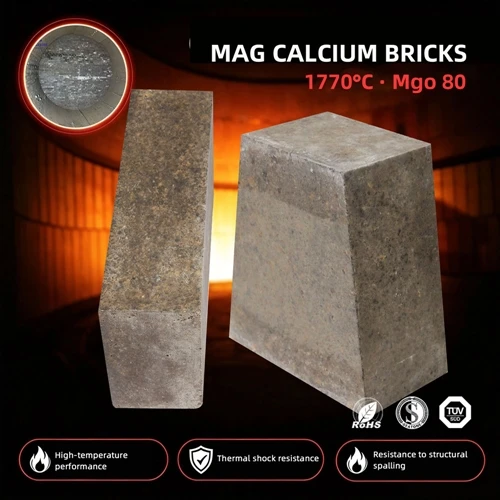 Gạch canxi Mag dùng cho luyện thép nhiệt độ cao